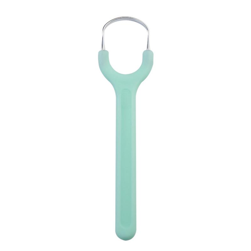 Tongue Cleaner Portable Case Stainless Steel Color Tongue Scraper Adult To Remove Bad Breath Mouth Cleaner Board Reuse Oral Care