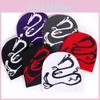 Dragon Animal Pattern Knit Hat For Winter Autumn Streetwear Warm Beanie
