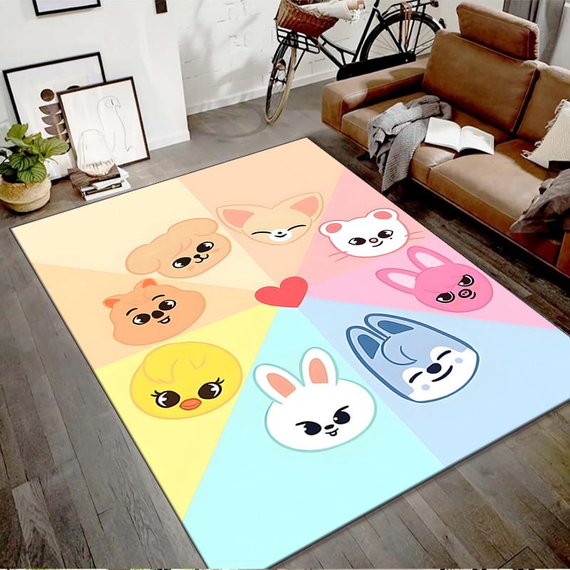 1pc Kpop Team1 Design Printed Area Rug Carpet for Bedroom Living Room Home Decor Rugs Mat Non Slip Mat Rug for Bedside
