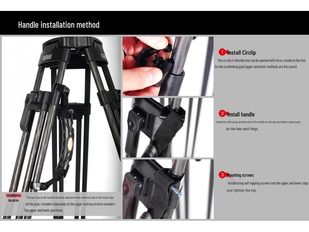 TX-V12L PLUS Hydraulic Pan Head & Aluminum Tripod Set - Broadcast-Grade Alloy