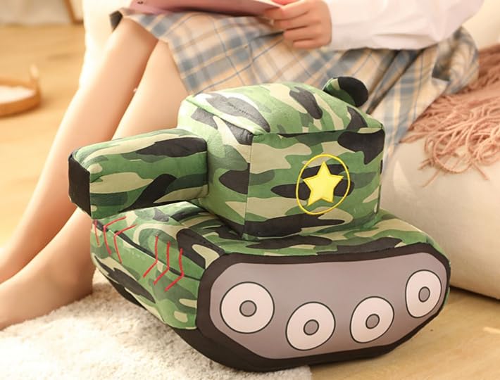 Tank Cushion Hugging Pillow Plush Cute Nap Pillow Funny Goods Event Party Gift Military Weapon Fighter 3842