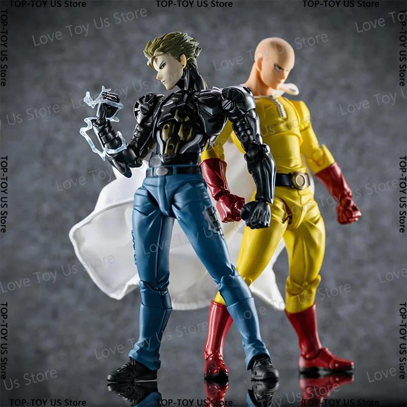 Discover Intime Unisex Kaiyodo Revoltech Amazing Yamaguchi One Punch Man Action Figures: Saitama And Genos Movable Pvc Model Statue Anime Toy Collection