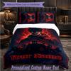 Personalized 3Pcs Bedding SetSolo Leveling Custom Text Duvet Cover Pillowcase Set Bedroom Gift