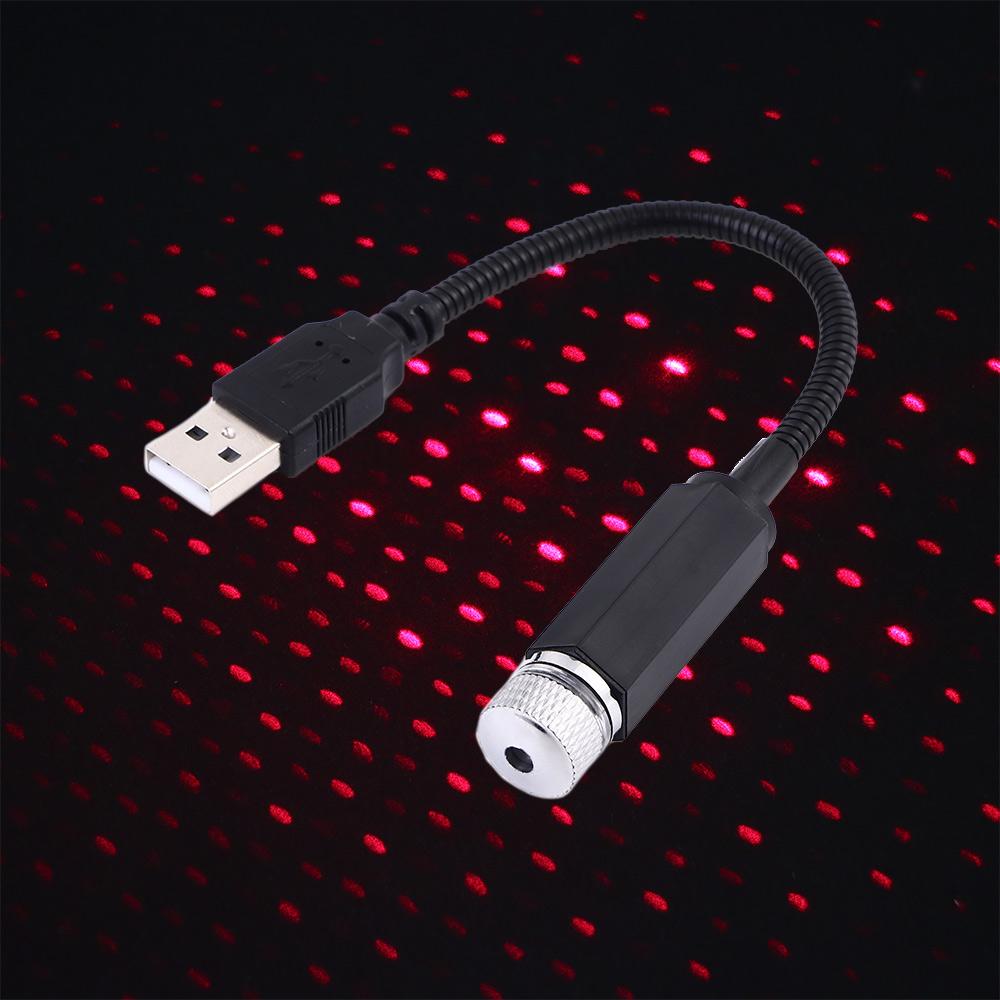 

Ambient Lights Home Decoration Light Atmosphere Lamp Romantic USB Night Light Car Roof Star Light красный