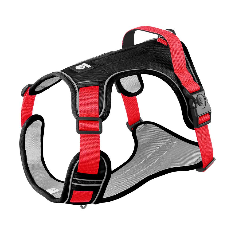 Reflective Anti-Shock Dog Harness with Leash, Oxford Cloth, for Large Dogs