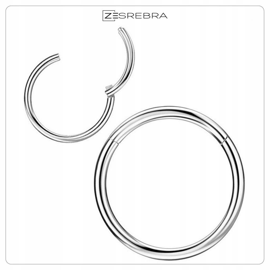 Clicker Piercing Earring Stainless Steel Helix Lobe 1.0/