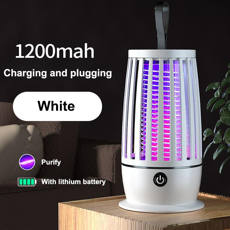 1 Set Portable Electronic Pest Repellent Anti Mosquito Uv Light Usb-Powered Mute Mosquito Killer Lamp For Indoor Outdoor Camping