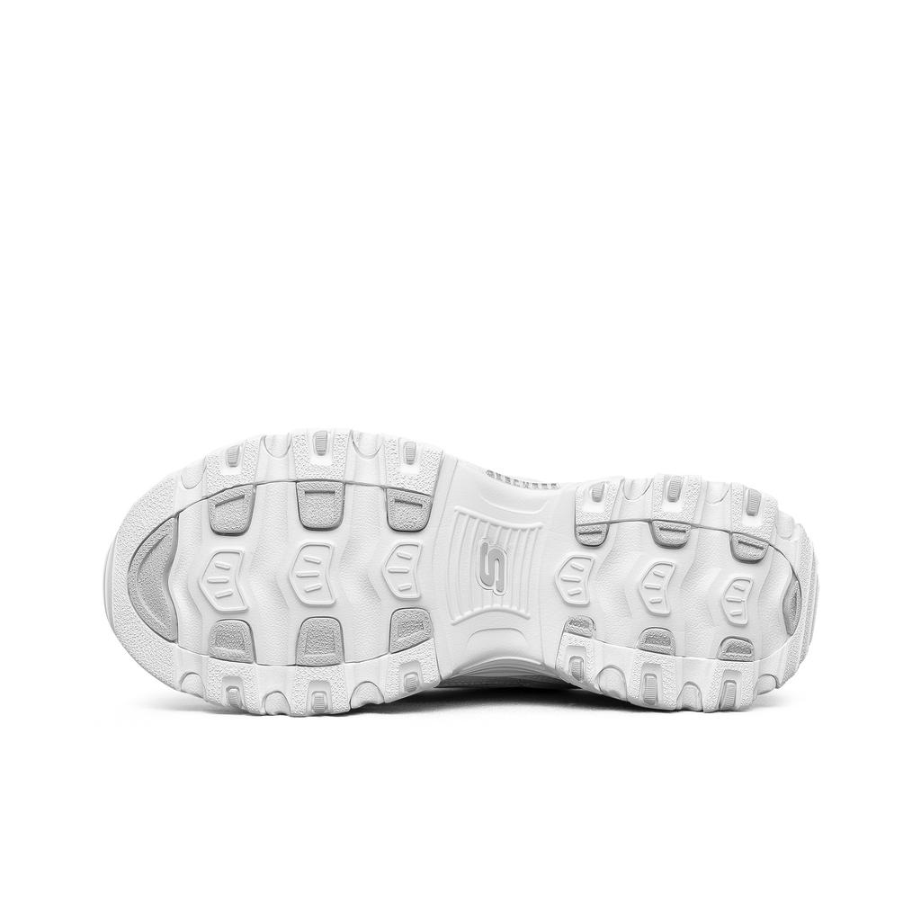 Skechers DLites 1.0 Panda Schuhe Bequem Vielseitig Dicke Sohle Stoßdämpfend Atmungsaktiv Rutschfest Niedrig geschnitten Freizeit-Schuhe Herren Sneaker Weiß 52676-WHT