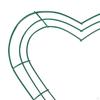 Heart Shaped Wreath Frame Form Floral Arrangement Garland Rings Iron Base for Ceremony