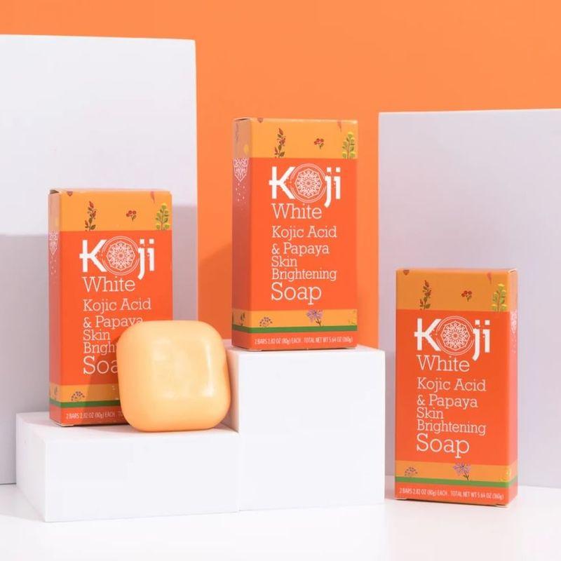 Koji White - Sapone Schiarente per la Pelle con Acido Cogico e Papaia