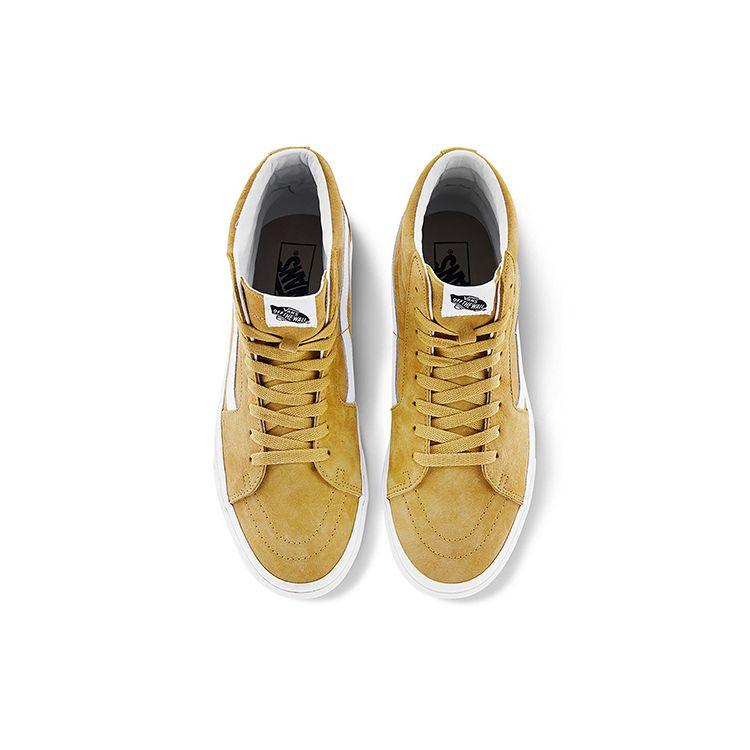 Vans Sk8 High Top Skate Shoes Unisex Sneakers Brown Yellow VN0A4BV618Z