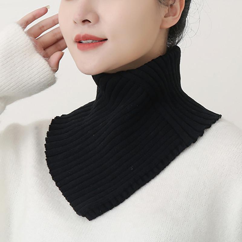 Perfect Match Detachable Knitted Turtleneck Fake Collar For Women Neck Warmer Autumn Winter Warm Cover Head Neck Knitting False Collar