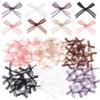 30pcs/lot 2.5x1.5cm Organza Bows Colorful Mini Nail Bowknots For Wedding Party Decoration DIY Handmade Nail Manicure Accessories