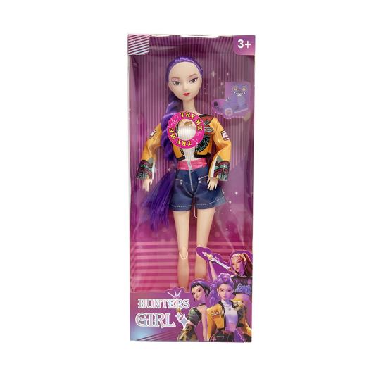 Vinyl Hunters Girl Figurine Anime Movie Girl Idol Action Figure with Movable Joints Collectible Pretend Play Toy Gift for Girls