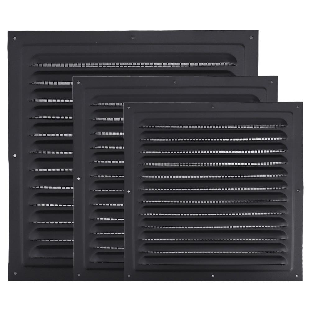 Aluminum Alloy Ventilation Grille Cover For Exterior Wall Air Outlet, Square Louvred Exhaust Vent, Multiple Sizes