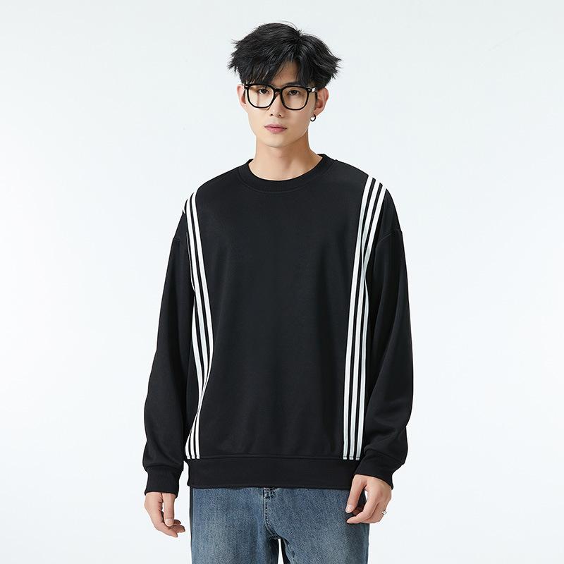 Men's Sweatshirt In Autumn New High Street Trend Handsome Young Fashion Casual Loose Versatile Long-sleeved Round Neck Top