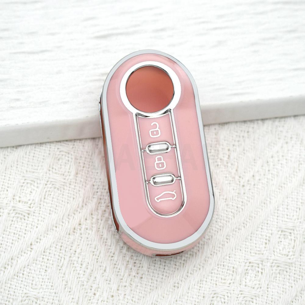 Auto Shell Case Fob for Fiat 500 Panda Punto Bravo Doblo Peugeot Boxer Citroen Relay Fiat Ducato Lancia Musa TPU Car Key Cover