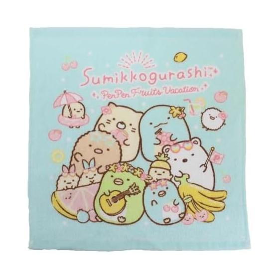 Полотенце для мытья  Sumikko Gurashi Penpen Фрукты  Печать с окрашиванием ворса