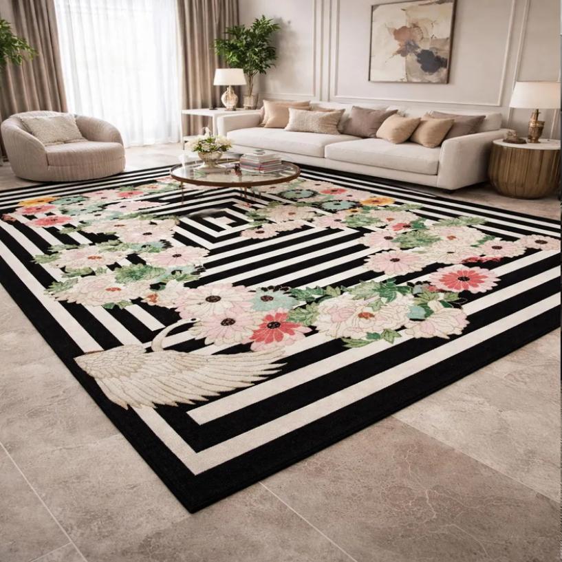 Green Oriental Area Rug Washable Floral Medallion Rugs Gray Modern Rugs Rug Large Decorative Rug Office Decor Rug Popular Rugs