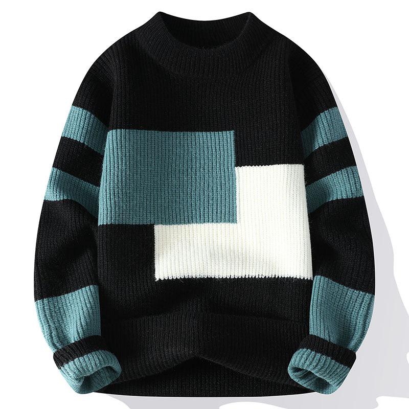 Men's Casual Half-High Collar Sweaters - New for Autumn/Winter 2024