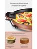 Extragroße antihaftbeschichtete elektrische Grillplatte: Multifunktionale Pfanne zum Frittieren & Backen für Pfannkuchen & Roti