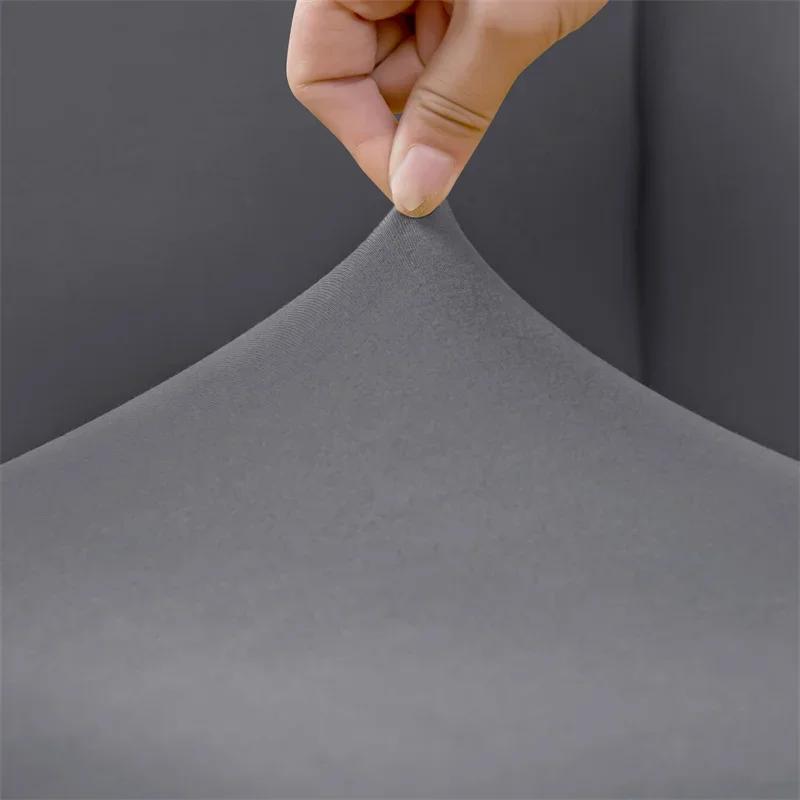Stretch Club Chair Cover Water Repellent Solid Color Arc Sofa Covers Single Removable Seat Slipcovers Hotel Bar Counter Decor