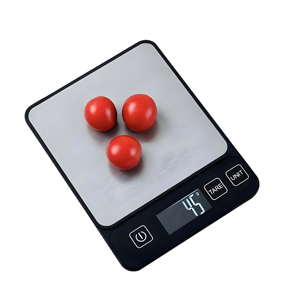 

Food Scale 10 Kilograms Digital Kitchen Scale Grams and Ounces 1G Precise Scale Easy to Clean Stainless Steel 10Kg