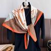 Nuovo Sciarpa di Seta Twill 30 Colori Donna Quadrata 90cm Hijab Scialli e Coprispalle Foulard Femminile Fazzoletto da Testa Elegante Floreale Bandana da Donna
