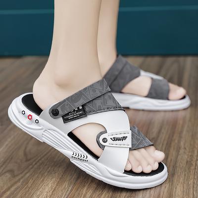 Modische Herren Sommer Sandalen von hoher Qualität, rutschfest, für Outdoor, Strand, leicht, lässig, doppelt verwendbar, geruchshemmend