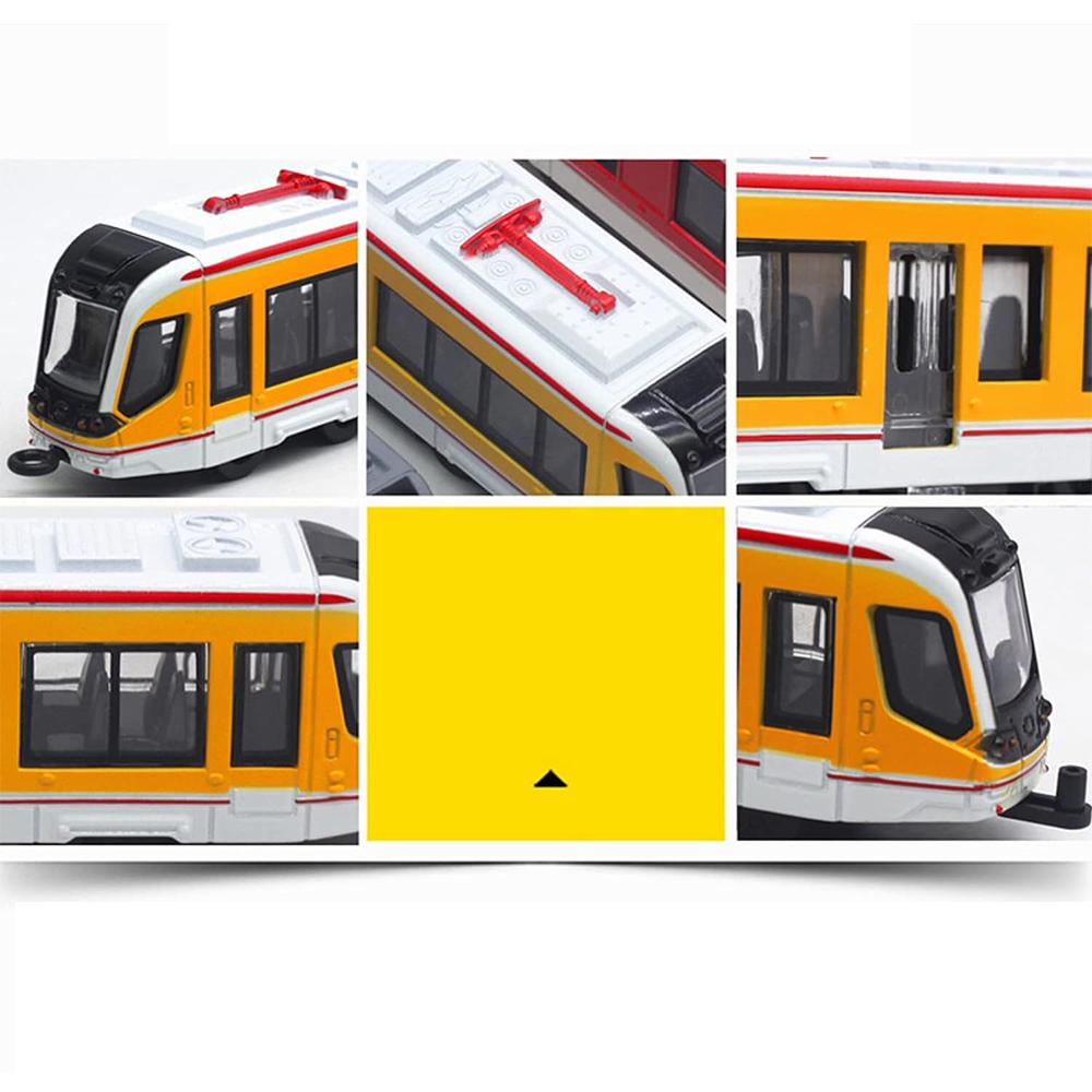 4Pcs Car Toys, Bus Train Model Toys, Car Toys, Inertia Car, Door Opening, Bus Toys, Education Toys, Desktop Decoration for Children 4-6 Years Old