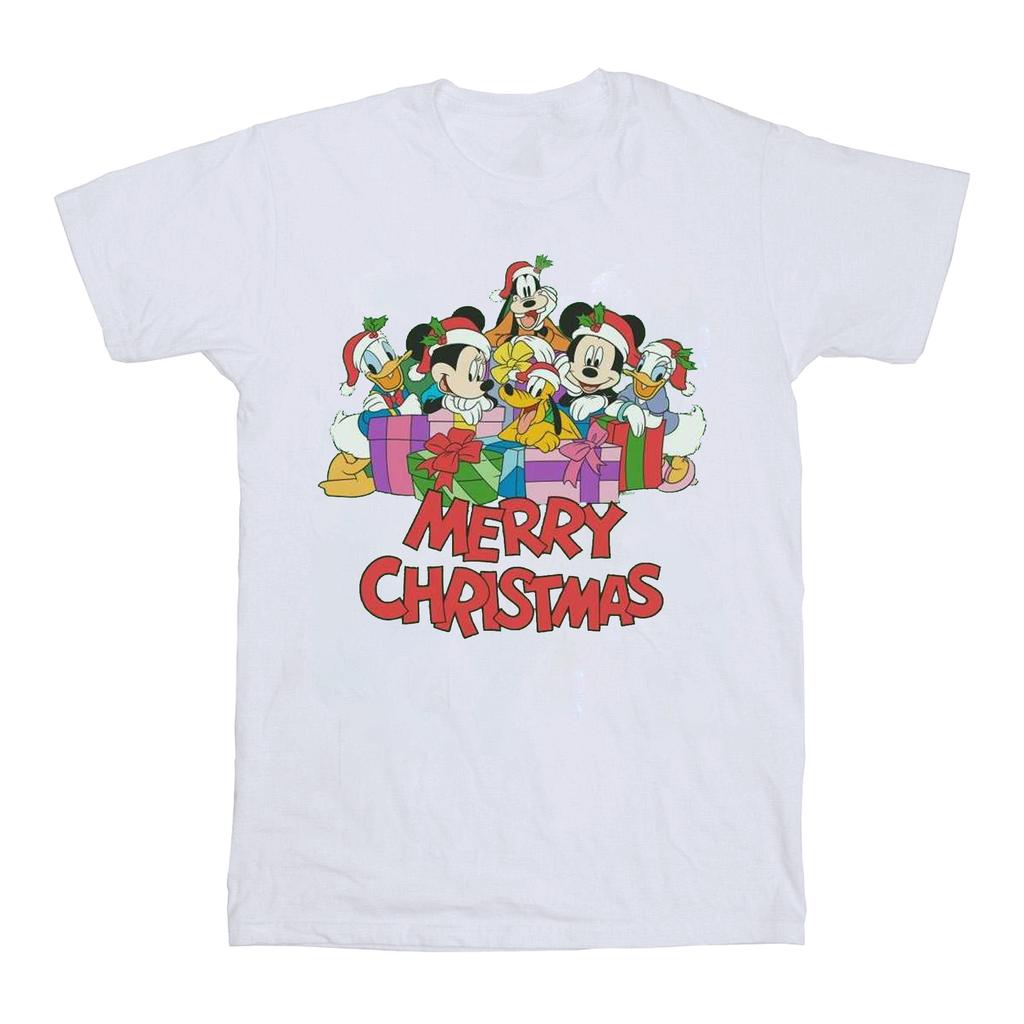 Disney Mens Mickey Mouse And Friends Christmas T-Shirt