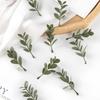 50/100pcs Artificial Plant Leaves Festival Party Wedding Home Decora Accessories Diy Candy Box Embroidered Clipping Stage props