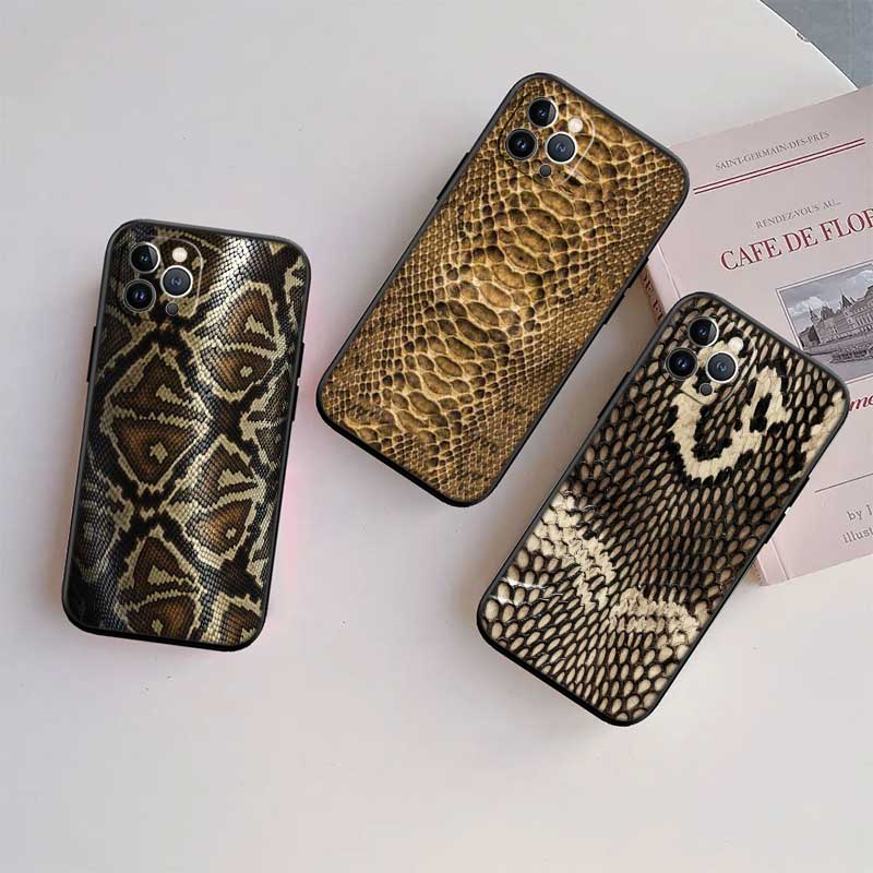 UP46 Slangenhuid DIY Tekening Nieuwe High-End Schelp Telefoonhoesje voor Xiaomi Poco F8 M4 M5 M6 M7 X3 X6 X7 Pro GT NFC Ultra