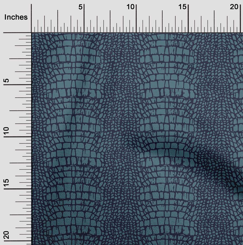 oneOone Bavlněný Flex Látka Limetkově Zelená Krokodýlí Zvířecí Kůže Quiltingové Potřeby Potisk Šicí Látka Na Yard 40 Palců