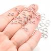 20/50Pcs Stainless Steel W S Shape DIY Necklace Bracelet Clasp Hooks End Clasp Connector for Jewelry Making Supplies Finding