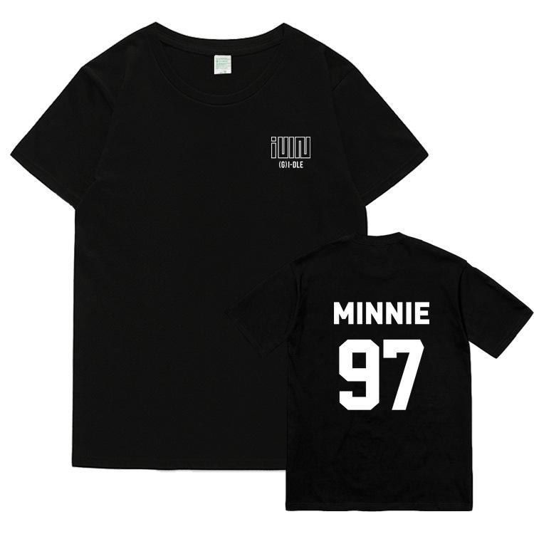 GIDLE Same T Shirt Fans NEVERLAND Tops Women Unisex Summer Short Sleeve Kpop I NEVER DIE MIYEON MINNIE SOYEON YUQI SHUHUA TShirt
