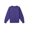 Jordan Solid Color Crew Neck Sweatshirt with Logo Print Women Tops Dark-Purple DV6470-514