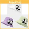 Panda Animal Design Fisherman Cap With Breathable Cotton Material For Casual Wear