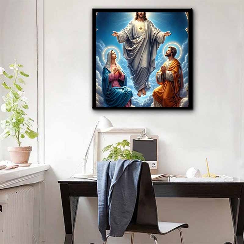 New Arrival 5D DIY Full Circle Diamond Painting "Religious" Embroidery Cross Stitch Home Decor Gift