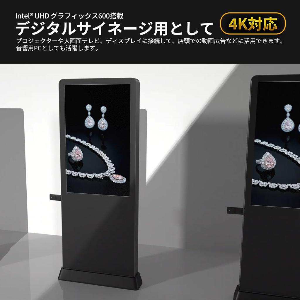 Skynew Stick PC Intel Celeron N4000 4GB 128GB Windows 11 Pro 4K-kompatibel Bluetooth Stick-type datamaskin Stasjonær Mini Teknisk samsvar PSE