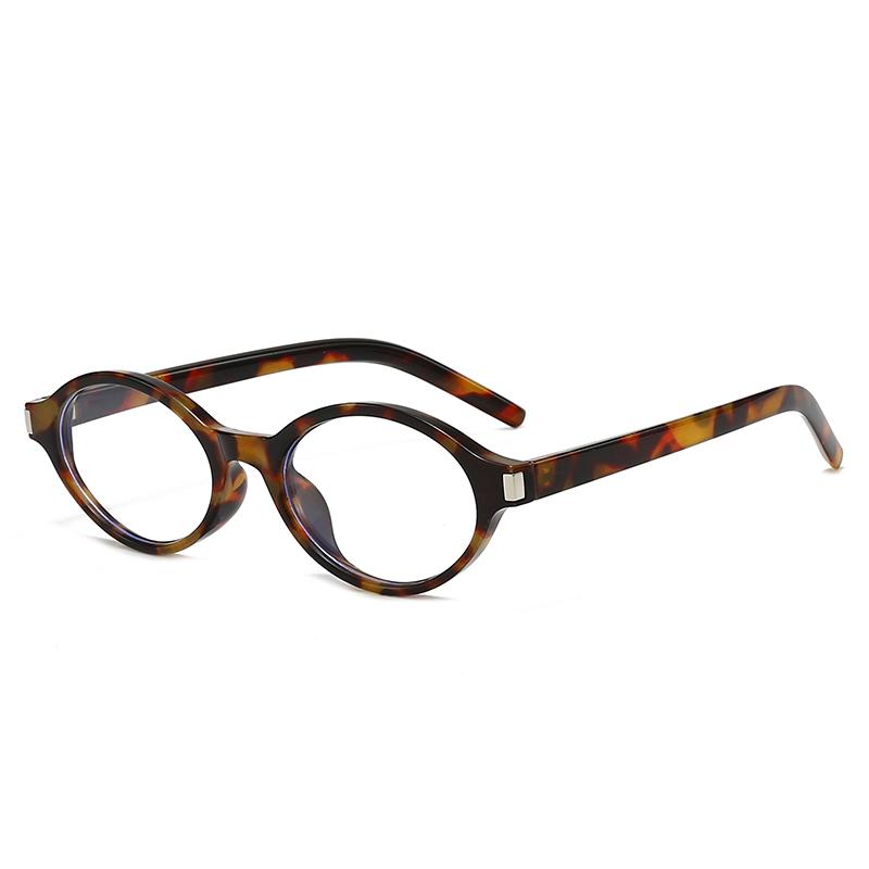 Cycling 1/4pcs Vintage Simple Oval Small Frame Sun Glasses Men Women Street Style Leopard Frame Sunglasses Luxury Brand Eyewear
