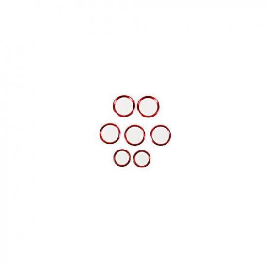 For Benz GLB - Aluminum Red Central Console Air Outlet Vent Trim 7PCS