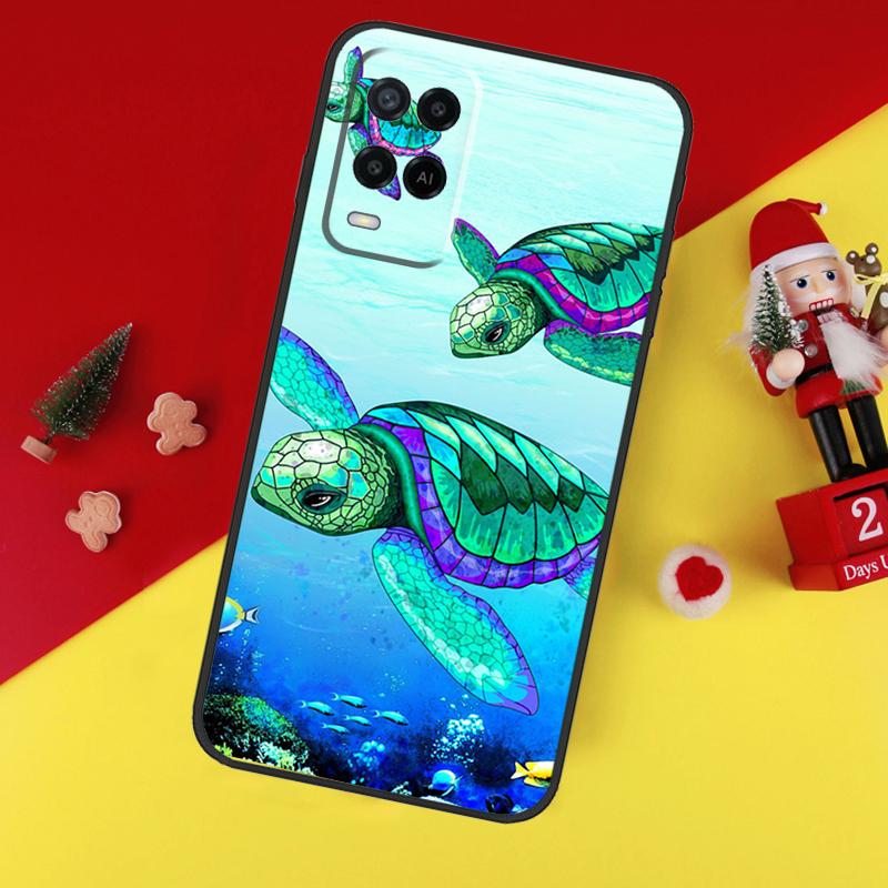 

Чехол с морской черепахой для OPPO A74 A94 A17 A16 A15 A79 A58 A78 A98 A77 A5 A9 A96 A76 A52 A72 A57S A54S A53S OPPO A15