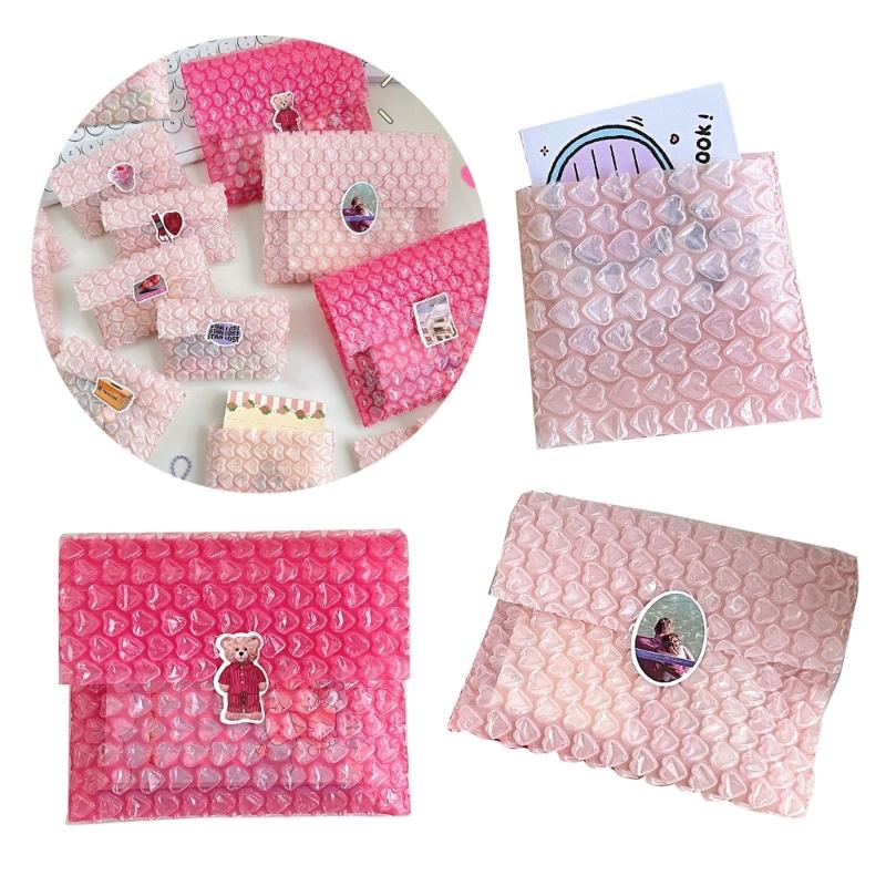 Bubble Bags Bubble Packaging Bags Heart Bubble Cushioning Bags for Mailing