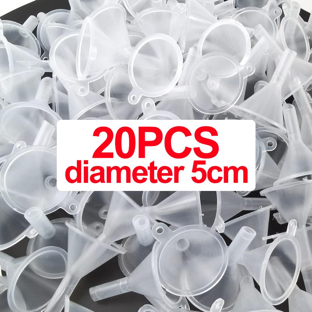 

1/20 шт. Мини-пластиковая воронка, прозрачная, с маленьким горлышком, воронки для жидкого масла, домашний дозатор косметических жидкостей, кухонные многофункциональные гаджеты