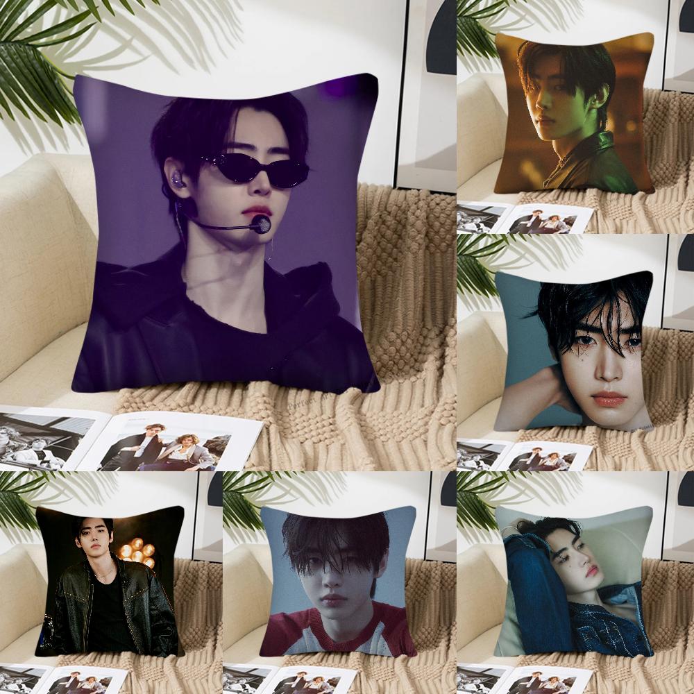 Park Sunghoon Cantante Pop Federa Quadrata Camera da Letto Divano Cuscino Comfort per il Tempo Libero Auto Soggiorno Decorazione per la Casa 40X40