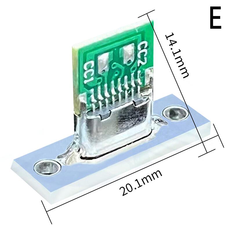 USB 3.1 Typ C-Buchse mit Schraubbefestigungsplatte Typ-C USB-Buchse 3.1 Typ-C 2-polige 4-polige 5-polige 6-polige Buchse