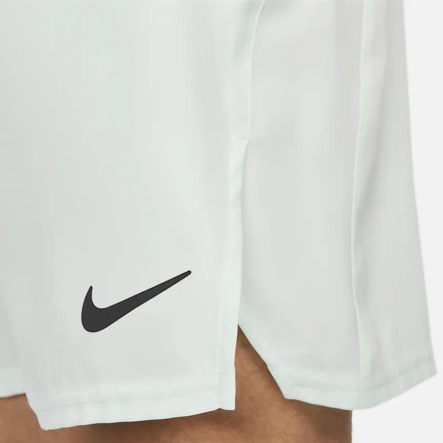 Nike Court Dri-Fit Victory Solid Color Logo Elastic Waist Straight Loose Shorts Men Bottoms Light-Green CV2545-394
