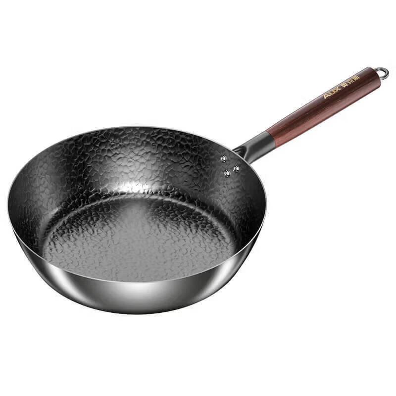 AUX Wrought Iron Non-Stick Wok