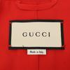 Gucci 482665 17 Years Red Pearl Button Collarless Jacket Jacket 38 Red navyUsed